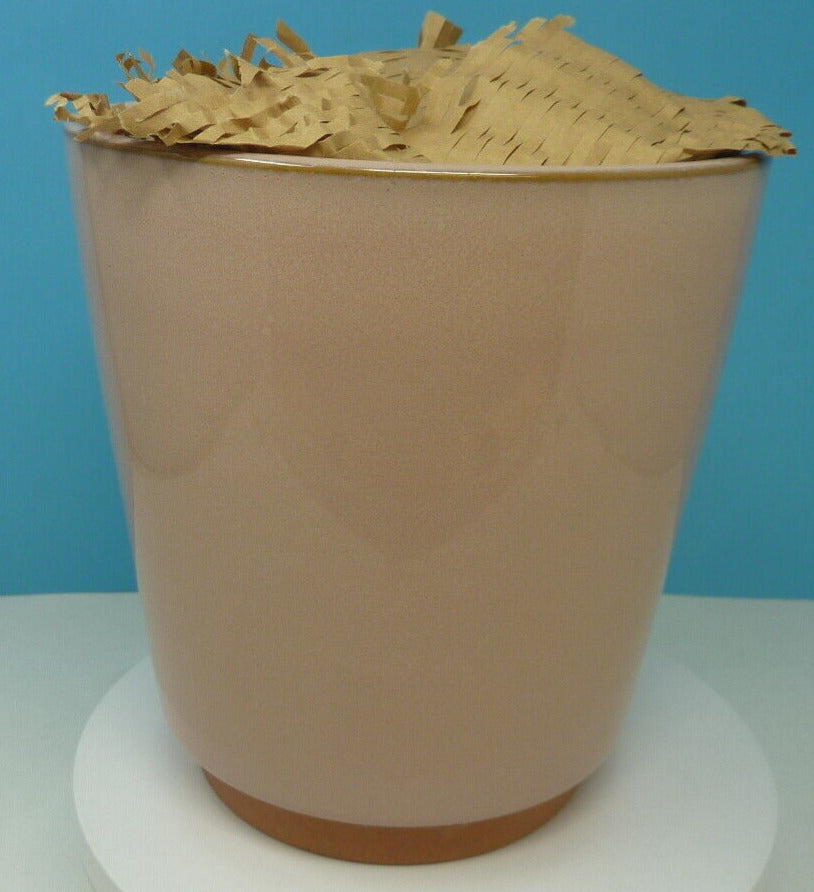 LISA ANGEL PINK & TERRACOTTA ABSTRACT FACE PLANT POT-H19CM