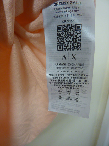 armani exchange short sleeve pullover-dusty pink-xl