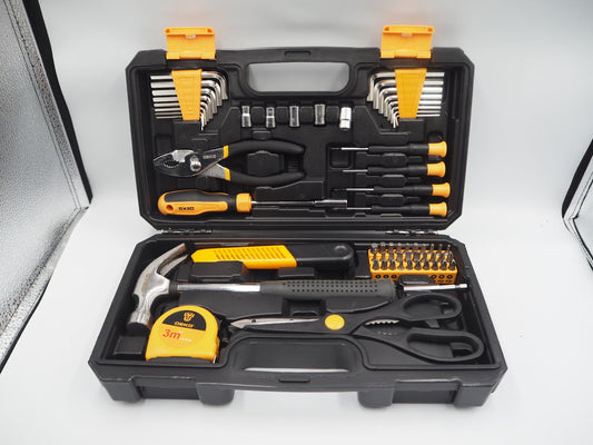 DEKO Tool Kit Set Box 62 Piece Home Repair