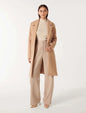 FOREVER LOVE Billie Longline Coatigan UK10 RRP:£95
