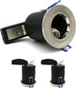 2 X SANLUMIA LED FIRE RATED DOWNLIGHT FITTING-SATIN NICKEL