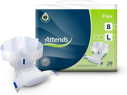 Attends Flex 8L Pack Count: 28 Pieces x4