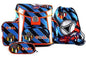 Goal School briefcase set Goal blue stripes