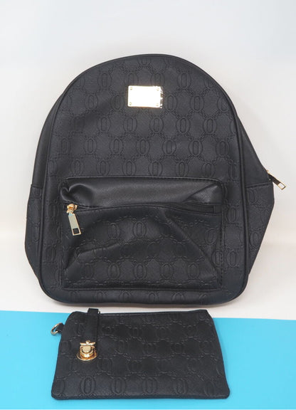 Nicole and Doris Black Backpack