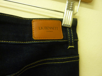 L.K BENNETT JEANS-UK10-DARK BLUE