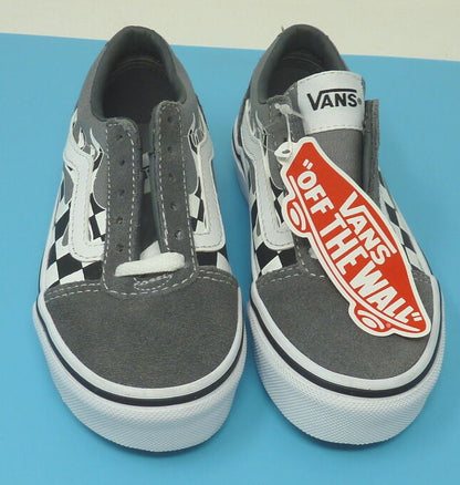 KIDS GREY OFF THE WALL VANS SIZE UK 10