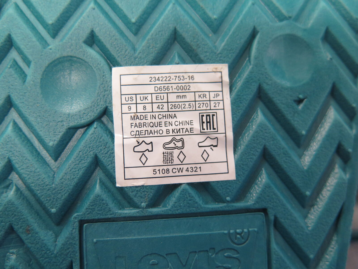 LEVIS BATWING SLIDERS-GREEN-UK8