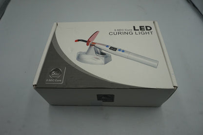 Dental 10W Wireless Cordless LED Curing Light Lamp 2000mw/cm2 Blue Light Silver