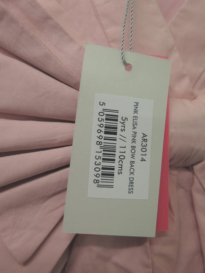 ANGEL & ROCKET-EKISA PINK BOW BACK DRESS-5YRS