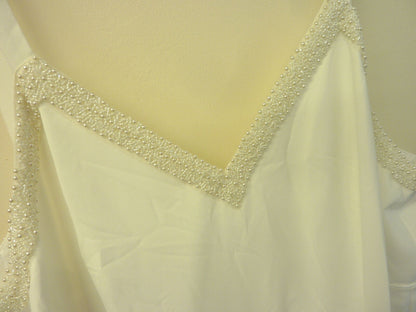 MONSOON KATE PEARL TRIM MAXI DRESS-IVORY-UK24 RRP:£150
