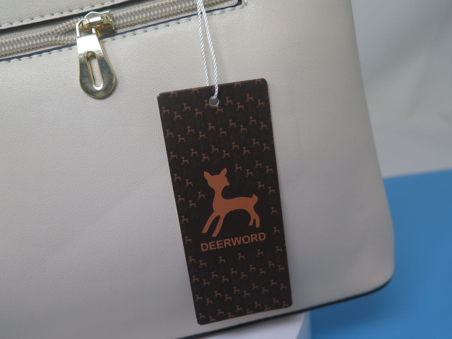DEERWORD HANDBAG -CREAM/GOLD