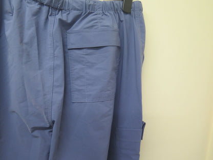 OHPOLLY RORI WIDE LEG CARGO TROUSERS IN DUSTY BLUE-XL-REGULAR