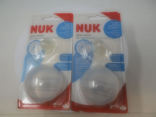 NUK Silicone Nipple Shields with Handy Storage Box 2 Packs of 2 (4)