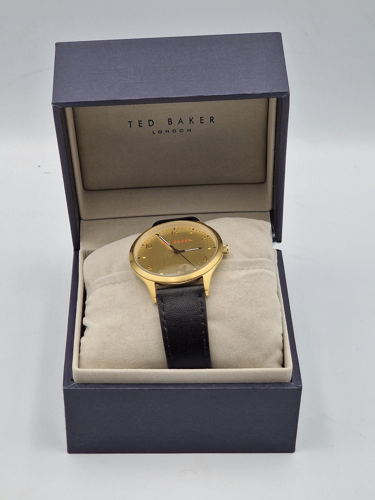 Ted Baker Manhatt 40 mm Men's Black Leather Watch BKPMHF905