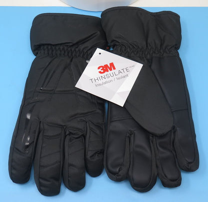 ANQIER 3M THINSULATE GLOVES-BLACK-XL
