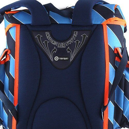 Goal School briefcase set Goal blue stripes