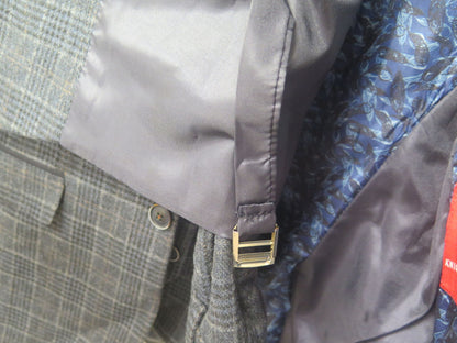 KNIGHTHOOD 3PC SUIT TWEED CHECK-JACKET UK38/WAISTCOAT 38R/TROUSERS 38R