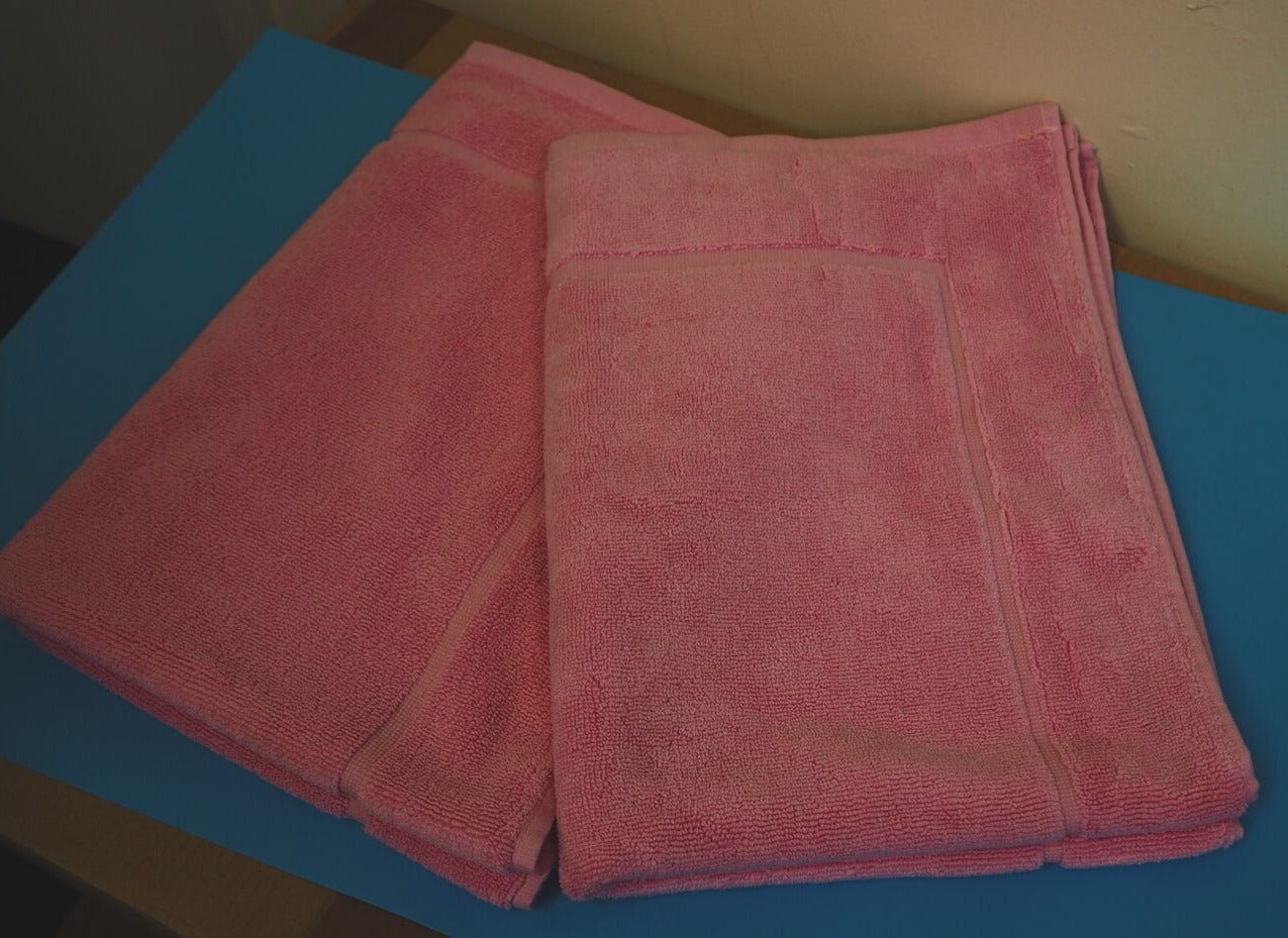 Strato Cotton Natural Pink Pack of 2 Bath Mats 50x70cm