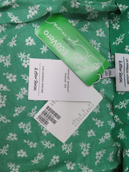 LOS ANGELES ATELIER & OTHER STORIES WRAP AROUND TOP-GREEN-UK8/10-EU36