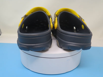 CROCS UNISEX ALL TERRAIN CLOG-UK M6W7-SLATE GREY/YELLOW