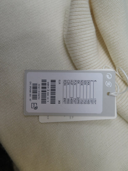 COS THE GOOD CASHMERE STANDARD ROLL NECK JUMPER-XS-CREAM