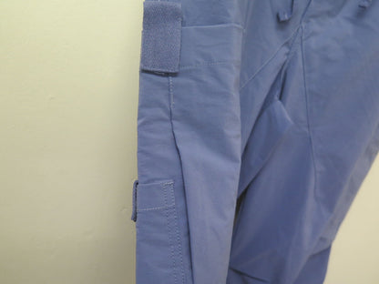 OHPOLLY RORI WIDE LEG CARGO TROUSERS IN DUSTY BLUE-XL-REGULAR