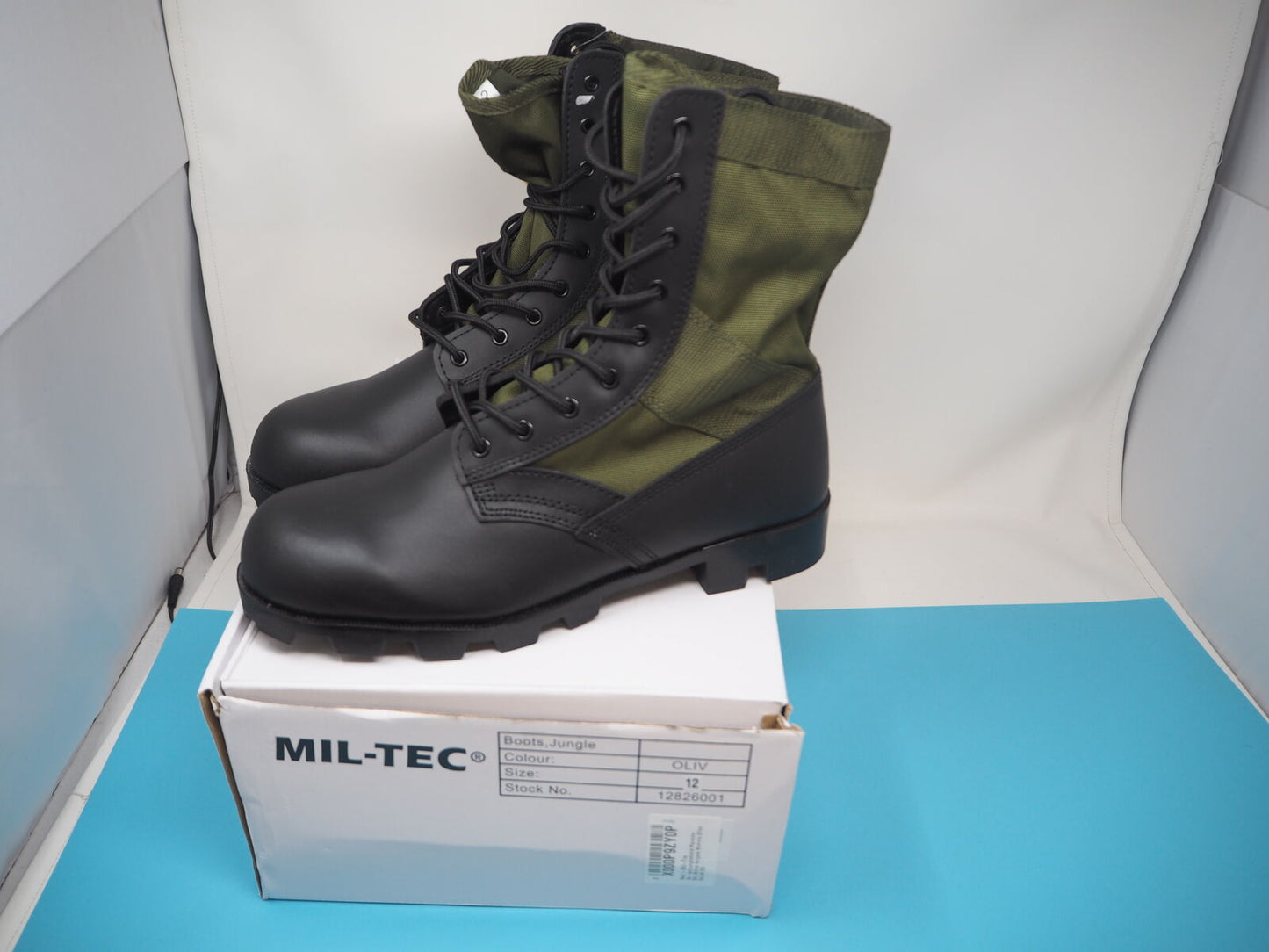 Mil-Tec US Military Boots, Green (Olive)  UK 12 W