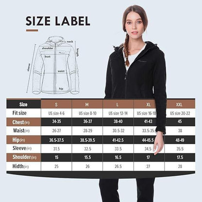 Outdoor Master Women's Fleece Hoodie Jacket Large