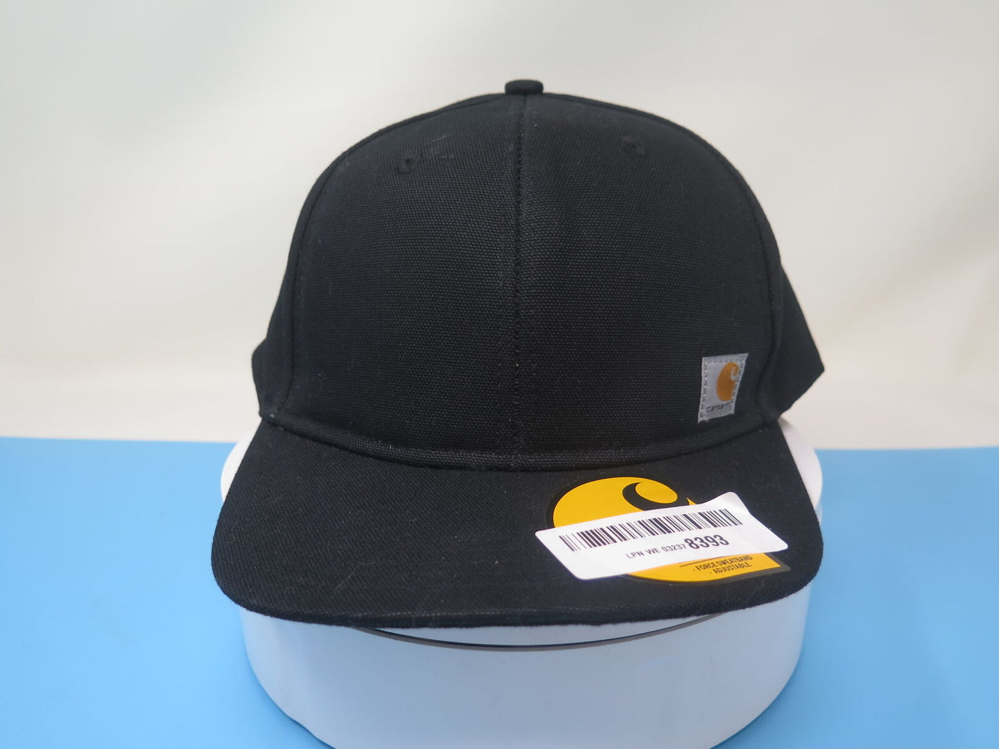 CARHARTT FIRM DUCK FLAT BRIM CAP-BLACK