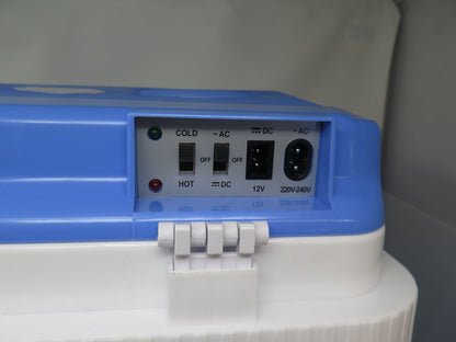 HOMETRONIX 24L ELECTRIC COOLER & WARMER-BLUE/WHITE