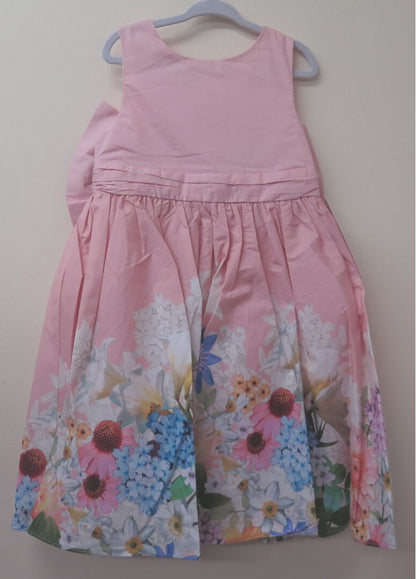 ANGEL & ROCKET-EKISA PINK BOW BACK DRESS-5YRS