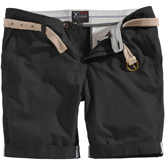 Men's SURPLUS CHINO SHORTS BLACK Size: L 36"