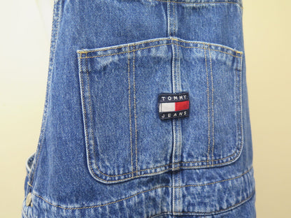 TOMMY HILFIGER DUNGAREE DRESS-DARK BLUR-1XL