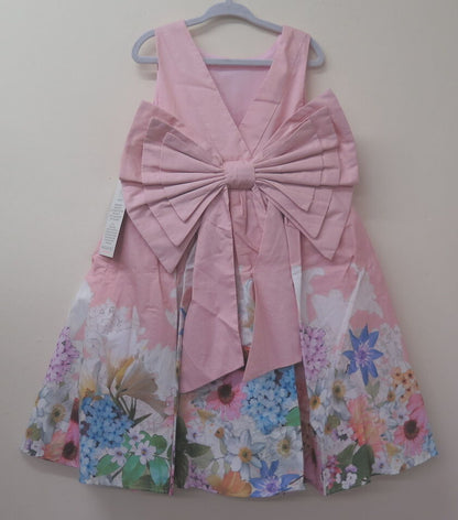 ANGEL & ROCKET-EKISA PINK BOW BACK DRESS-5YRS