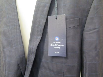 BEN SHERMAN SUIT JACKET-NAVY-42R SLIMFIT