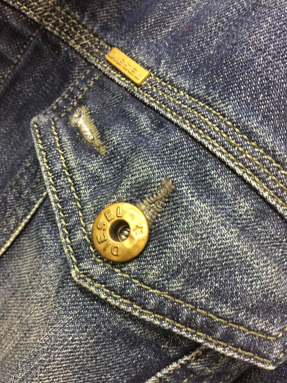 Diesel - Slim Fit Denim Jeans Jacket Vintage Blue XXL