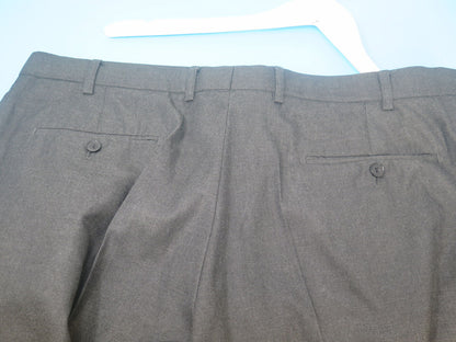 MOSS ESQ REGULAR FIT CHARCOAL STRETCH SUIT-JACKET 46"REGULAR-TROUSERS 38"W LONG