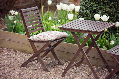 4 X GARDENISTA WATER RESISTANT PRINTED SEAT PADS WITH TIES-PROVENCE VINE