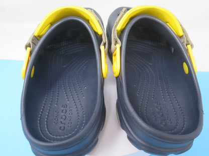 CROCS UNISEX ALL TERRAIN CLOG-UK M6W7-SLATE GREY/YELLOW