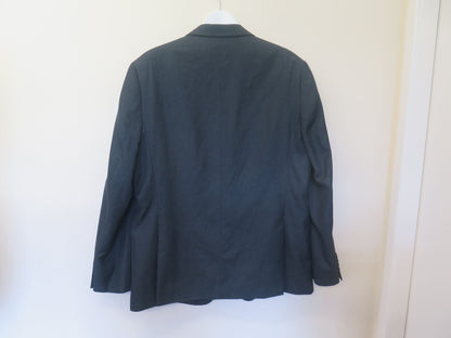 MOSS ESQ REGULAR FIT CHARCOAL STRETCH SUIT-JACKET 46"REGULAR-TROUSERS 38"W LONG