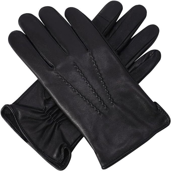 YISEVEN Mens Leather Gloves