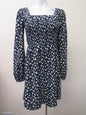 LIPSY LONDON BLACK FLORAL DRESS-UK 10