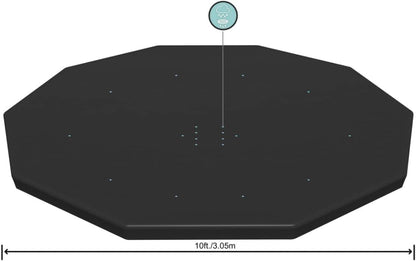 Bestway Flowclear Swimming Pool Cover for Steel Pro Max Round Pools, 10FT