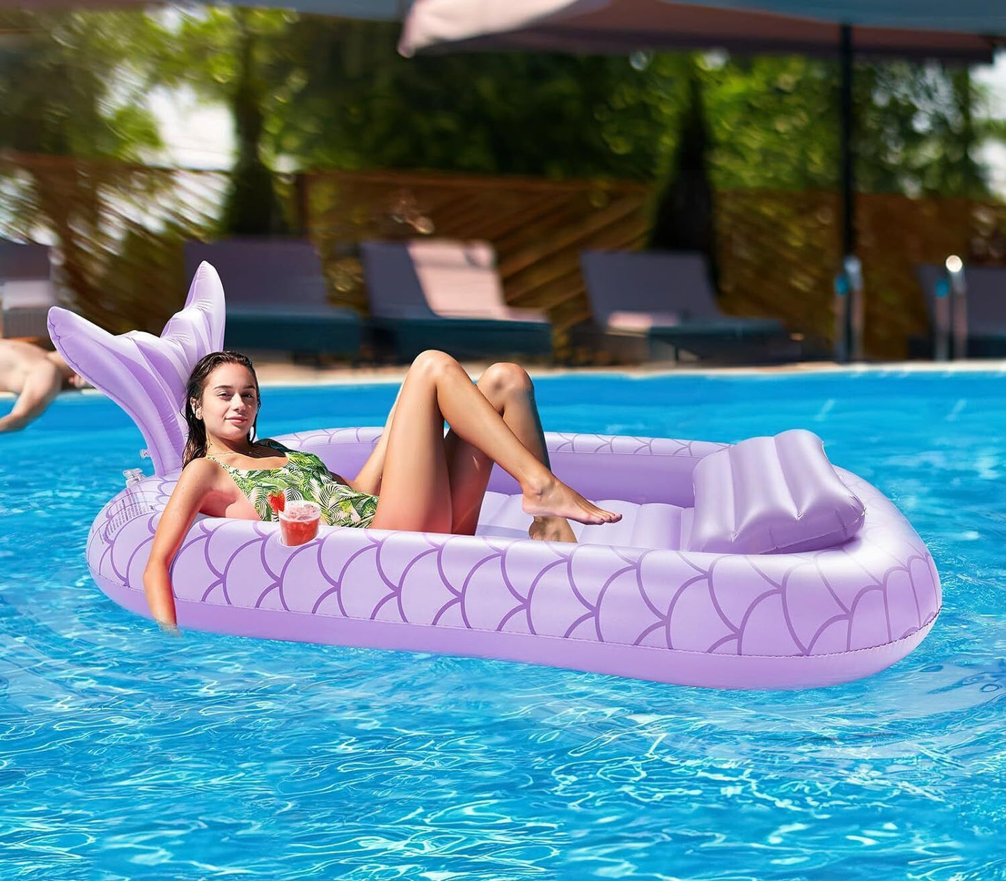 HeySplash Inflatable Pool Floats purple
