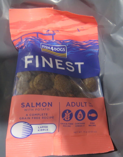 FISH 4 DOGS-ADULT SALMON WITH POTATO -LARGE KIBBLE