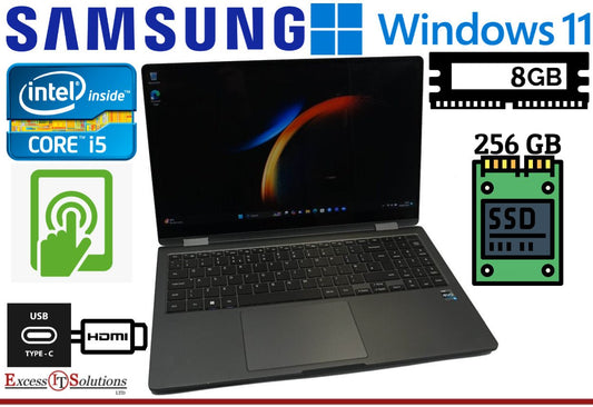 Samsung Galaxy Book3 360 15.6" 256GB SSD 8GB Intel Core i5 1340P Hairline Cracks