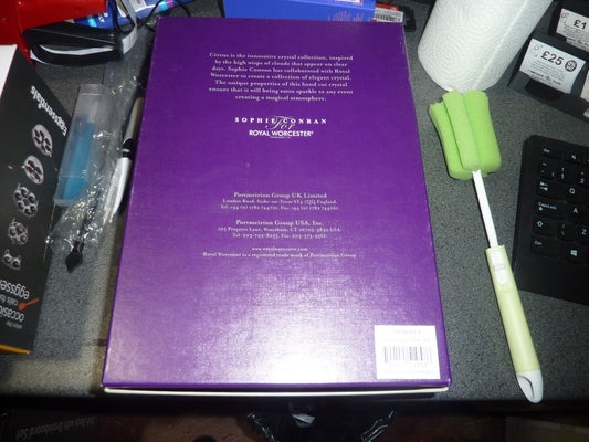 PORTMEIRION - SOPHIE CONRAN FOR ROYAL WORCESTER - CIRRUS - CHAMPAGNE FLUTES X2