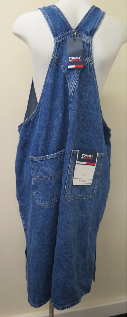 TOMMY HILFIGER DUNGAREE DRESS-DARK BLUR-1XL