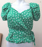 LOS ANGELES ATELIER & OTHER STORIES WRAP AROUND TOP-GREEN-UK8/10-EU36