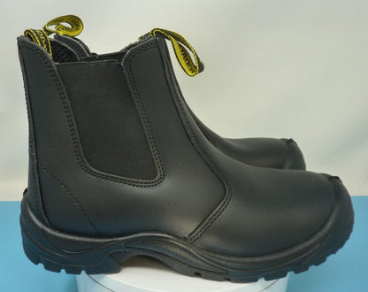 TODAY SUNNY STEEL TOE CAP WORK BOOTS-BLACK-UK6